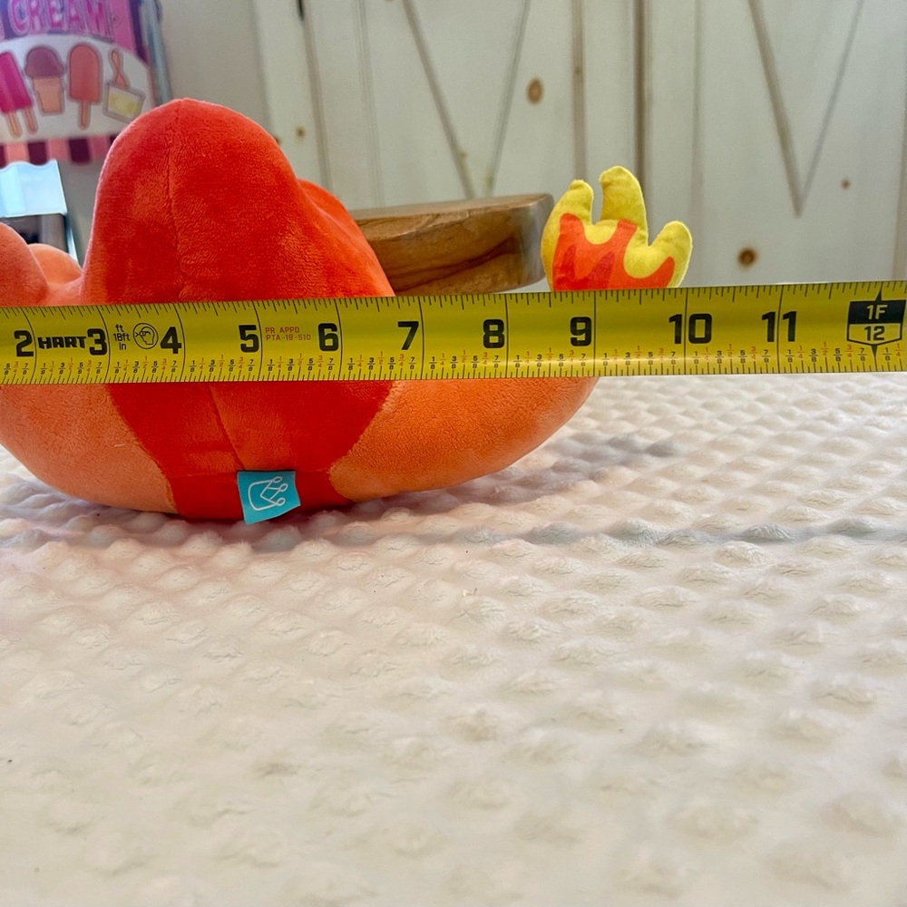 Manhattan Toy Company Orange Snail Apple plush Morphies Snappafire - Picture 6 of 9